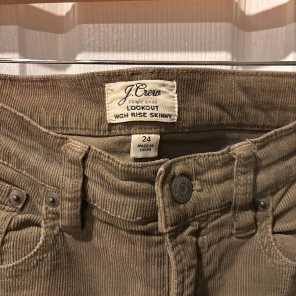 J. Crew Lookout High Rise Skinny Corduroy Pants - Picture 3 of 6